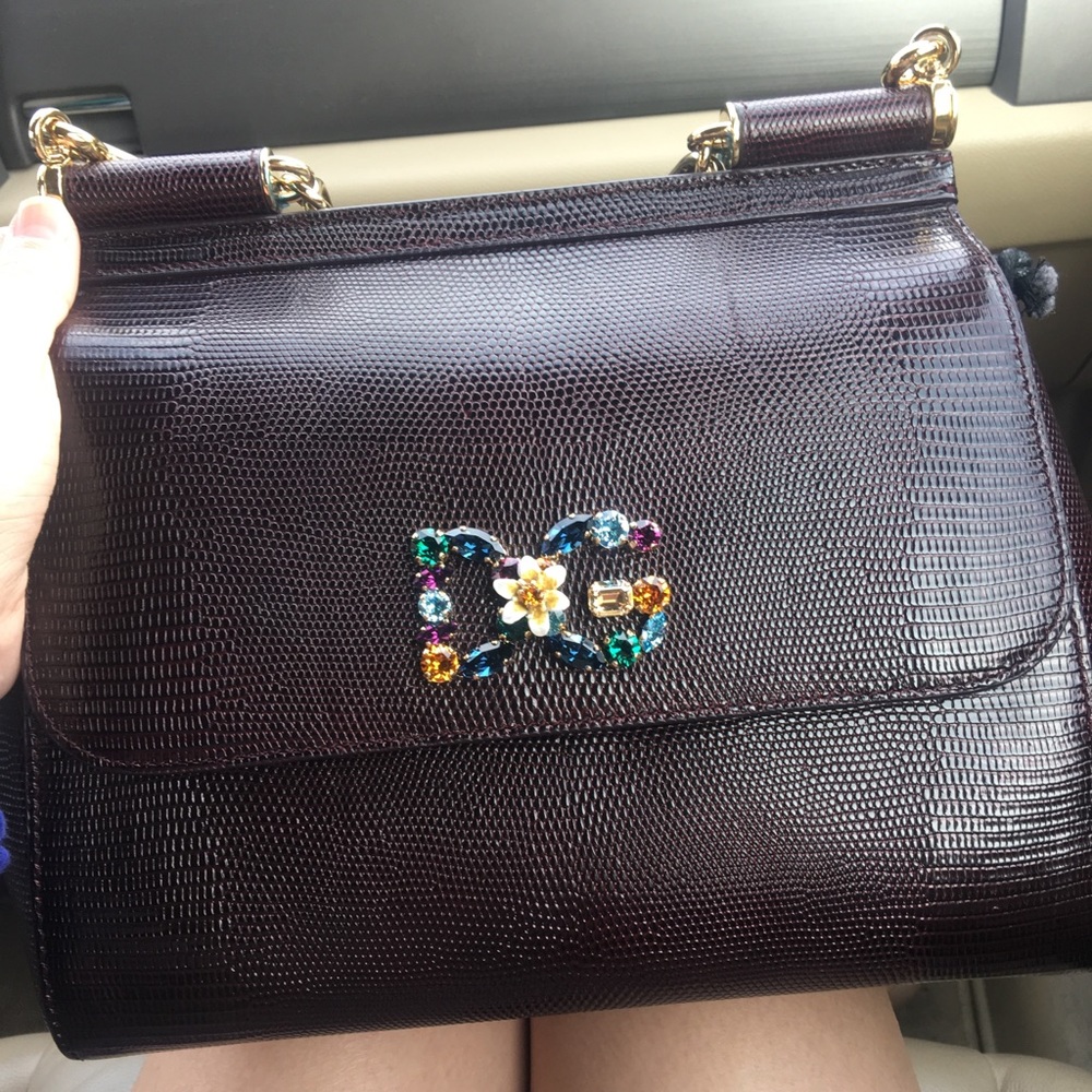 🎁SOLD🎁Dolce and gabbana bag (dark red wine color